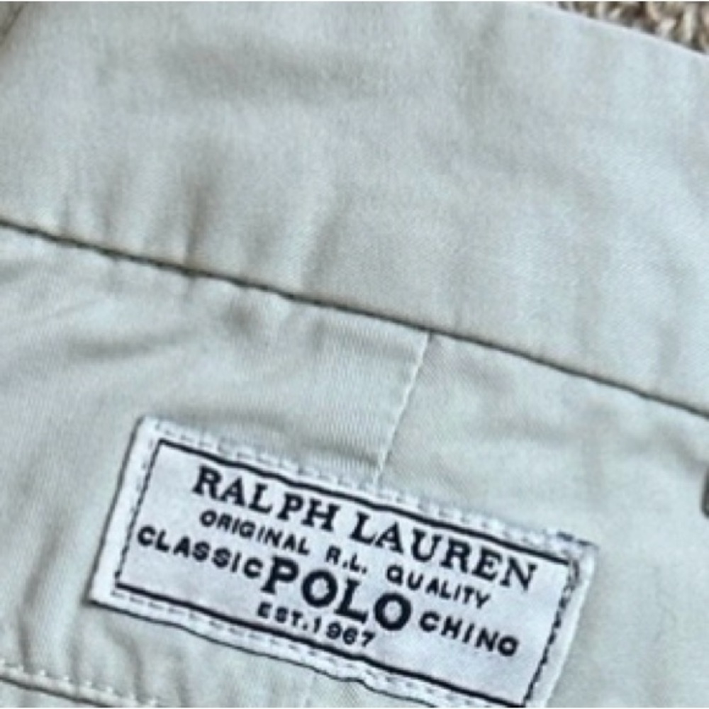 Polo by Ralph Lauren Light Tan Flat Front Shorts - Picture 4 of 4